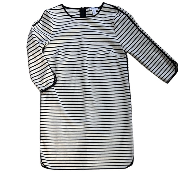 Kenar black/white striped dress, super soft fabric, exposed zipper - CUTE!!! - Picture 1 of 11